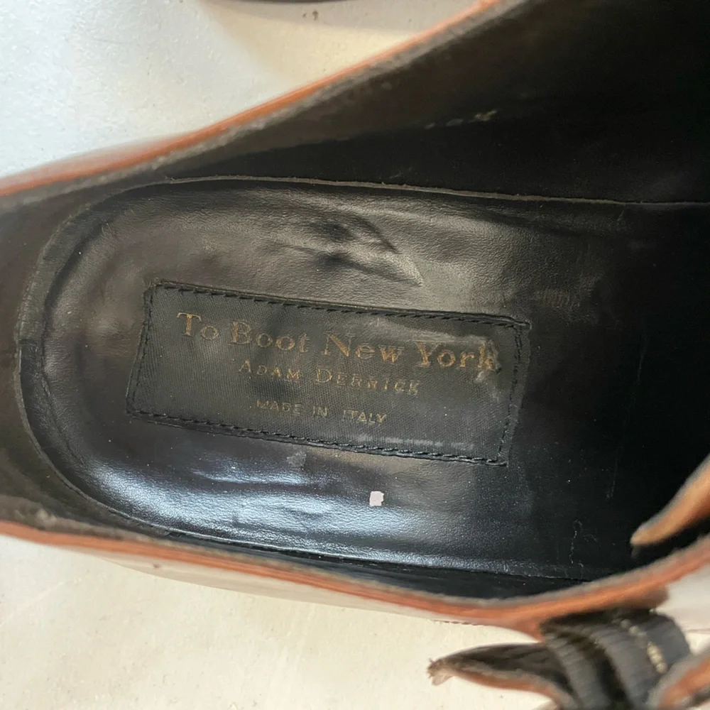 To Boot New York Made in Italy Grant  Double Monkstrap in Brown Size 10.5 D $399